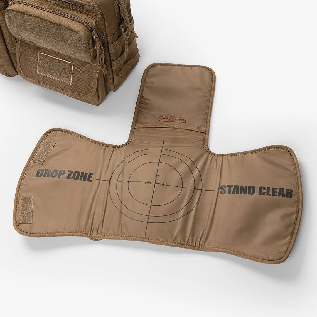 Deuce 2.0 Tactical Diaper Bag + Baby Carrier Bundle Coyote Brown
