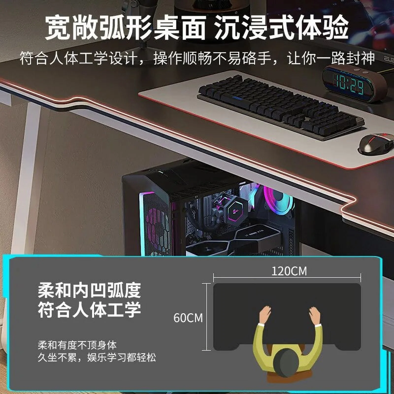 Aoliviya Official Computer Desk Desktop Home Game Tables Bedroom Single Simple Office Table Simple Modern Learning Writing Desk