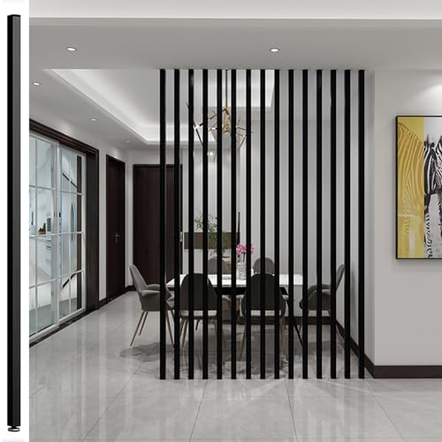 Wall Partition Room Divider Floor to Ceiling Wooden Slats 4ft 5ft 6ft 7ft 8ft Tall, Wood Post Privacy Screens/Room Separation Deviders Column for Daycare Studio Apartment Entrance Decor(Wood 1Pc,240c