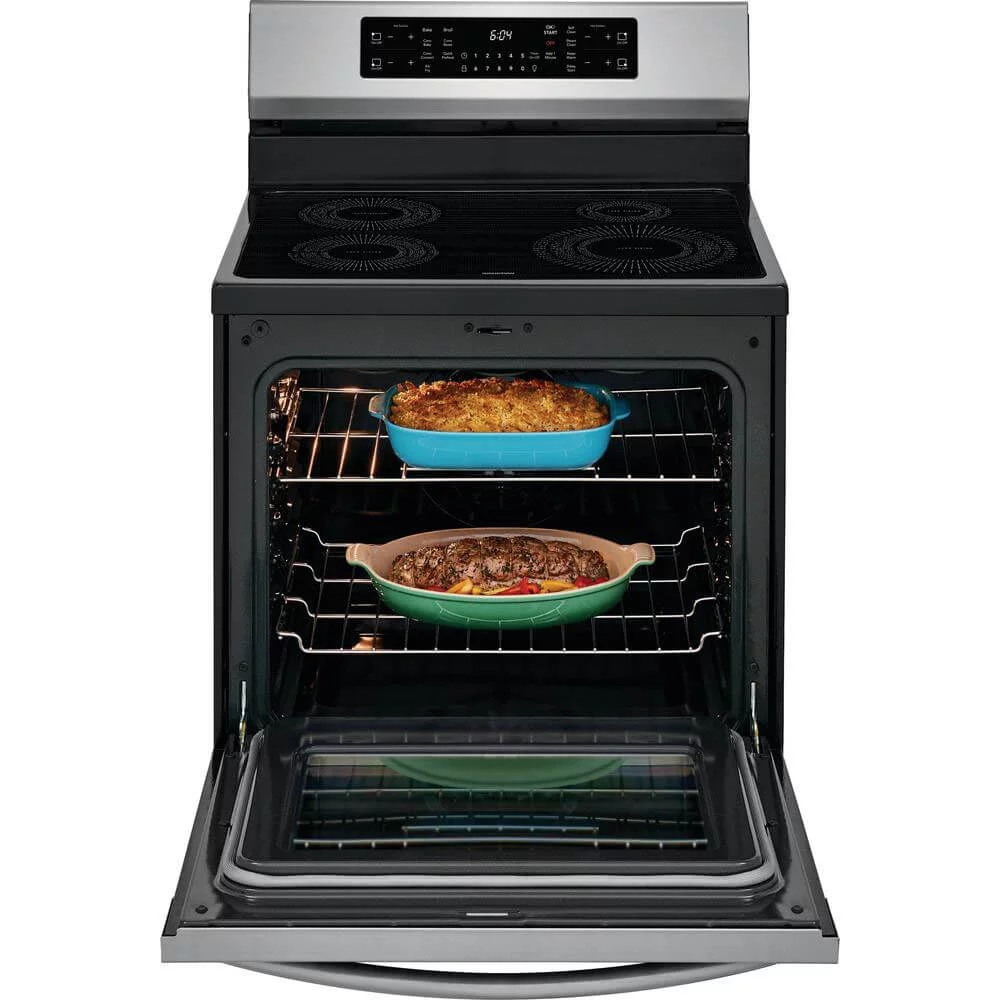 Frigidaire GCRI3058AF 30 Gallery Series Induction Range with 4 Elements 5.4 cu. ft. Capacity Air Fry and Steam Cleaning Option in Fingerprint Resistant Stainless Steel