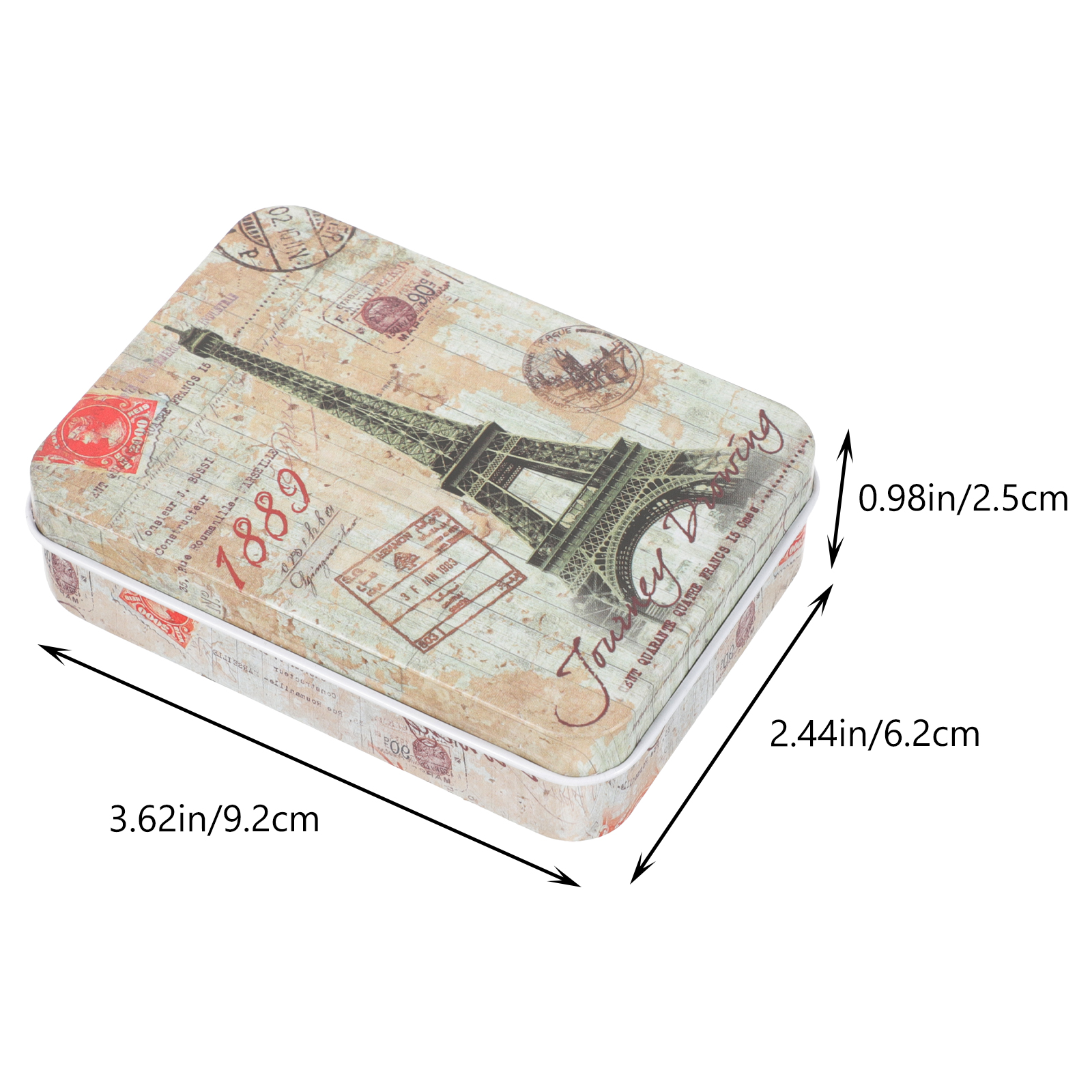 6 Pcs Desktop Storage Boxes Case Pantry Organizers and Clear Greeting Card