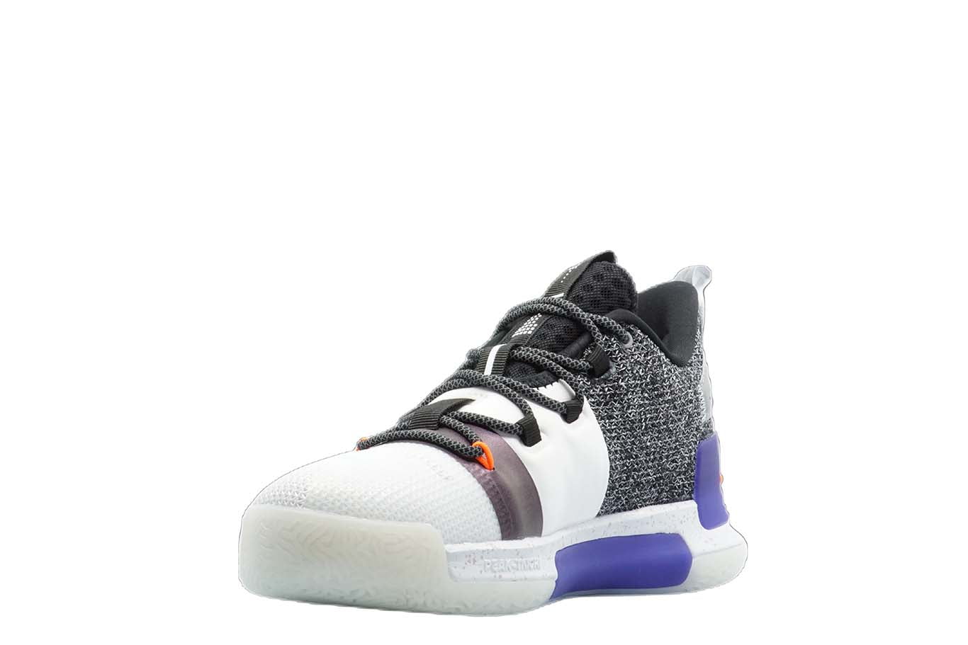 [E94451] Mens Peak Taichi Flash Lou Williams Team White Purple Basketball Shoes - 7