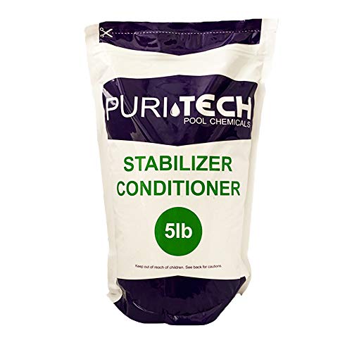 5 lbs Puri Tech Stabilizer Conditioner Cyanuric Acid UV Protection for Swimming Pools and Spas