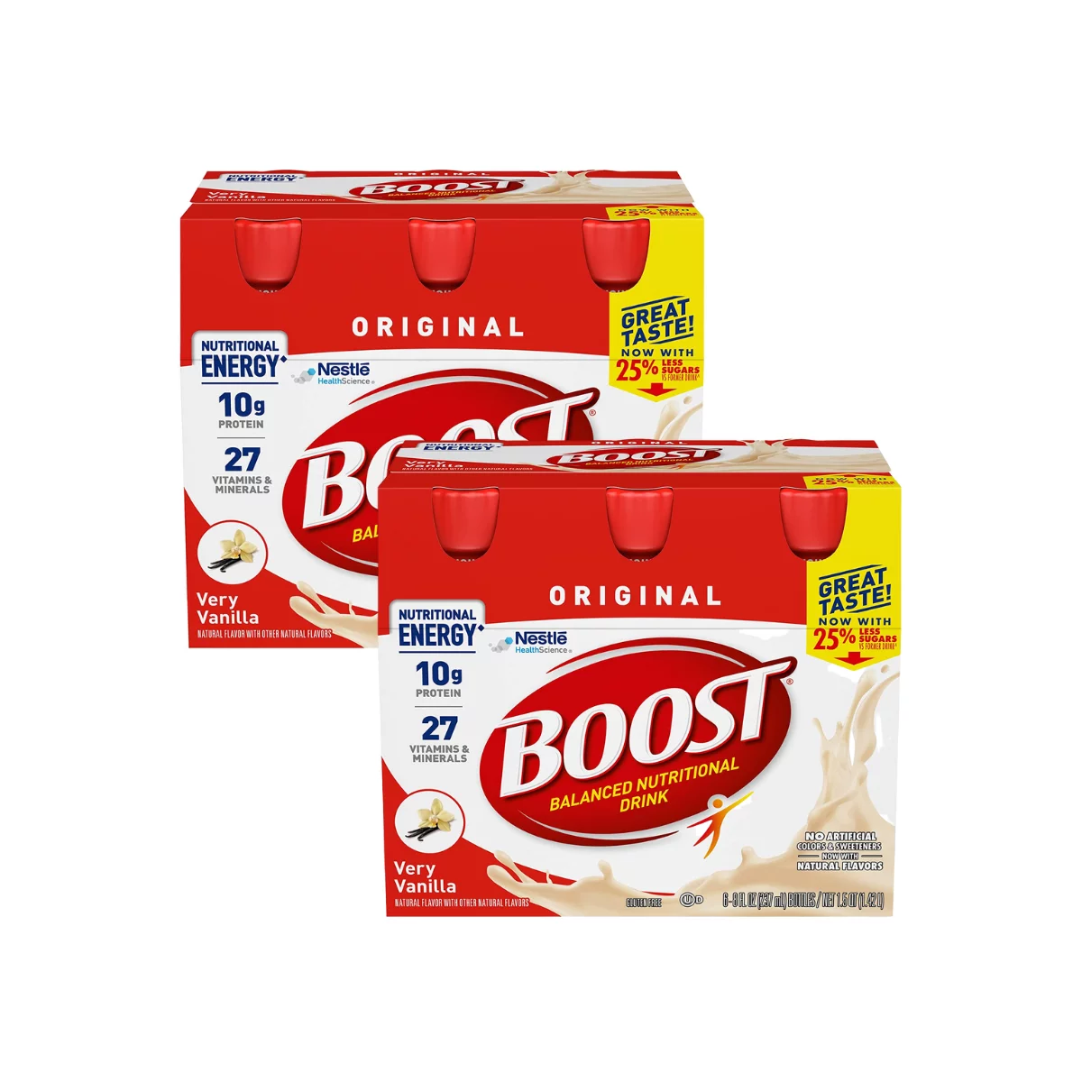 Boost Original Complete Nutritional Drink, Vanilla Delight, 8 oz, 6-CT (Pack of 2)
