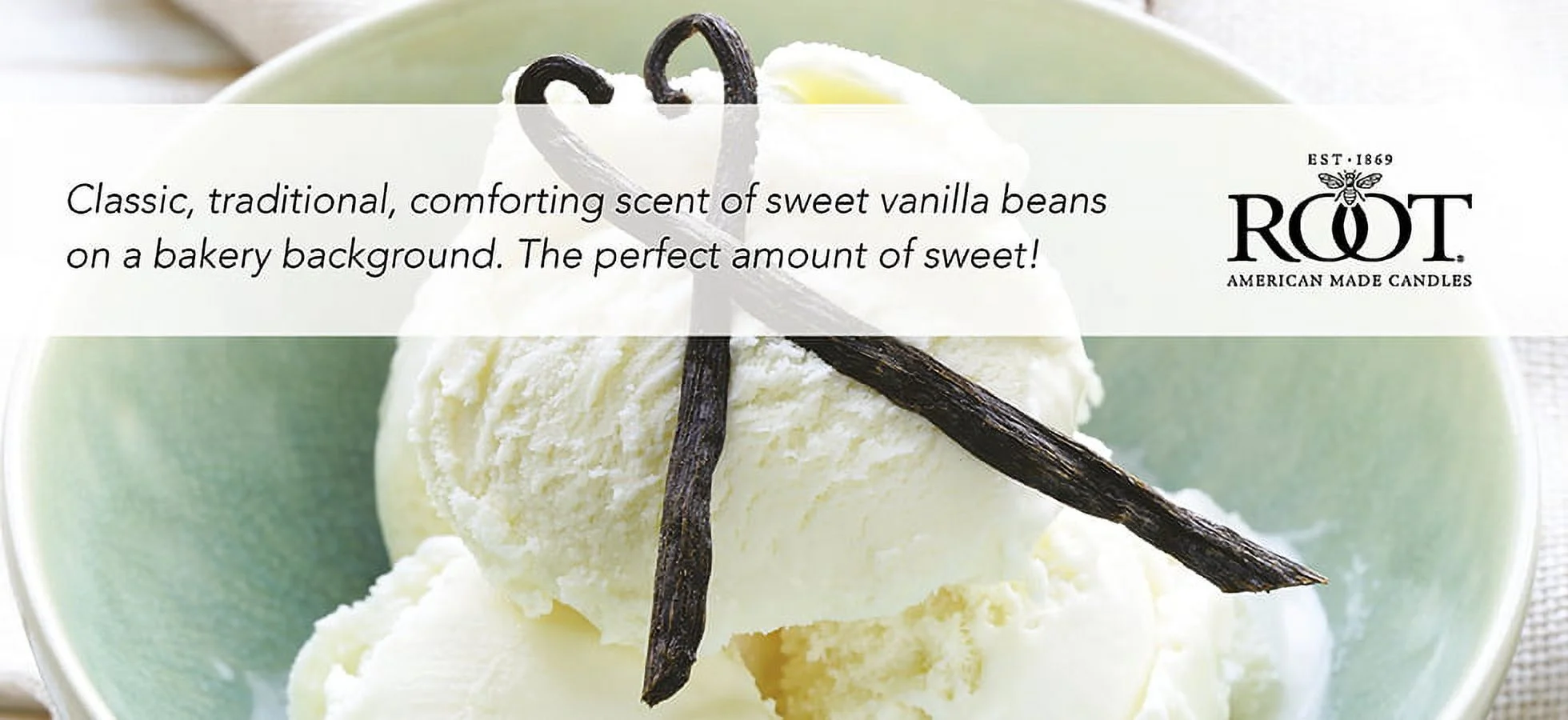 Root Candles Scented All Natural Beeswax Blend 10.5 oz Lg. Veriglass Filled Container, French Vanilla, 1 ea.