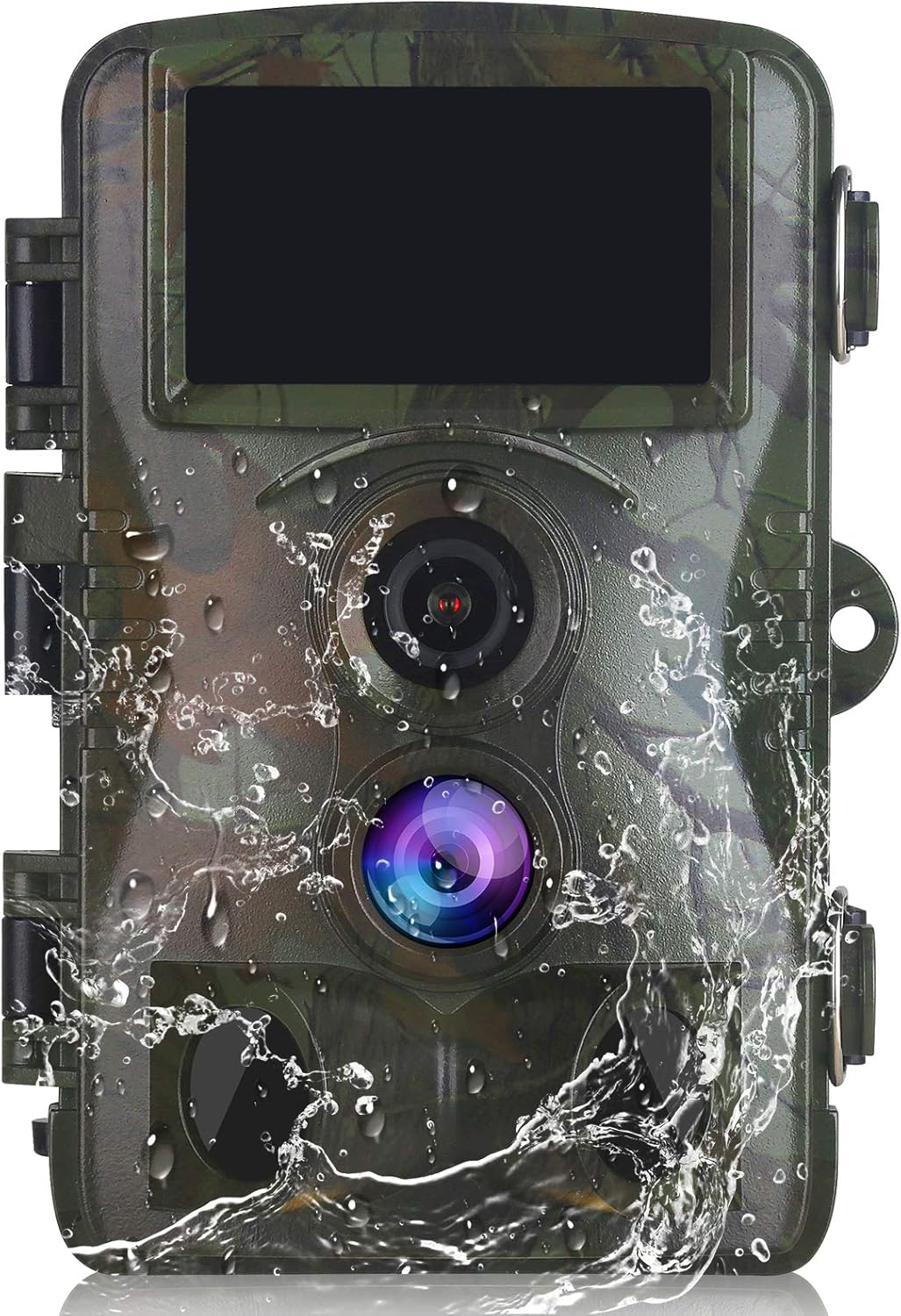 Trail Camera Game Camera Vmotal Hunting Scouting 4K Video/20MP Image Wildlife Monitoring 120° Detecting Range Motion Activated Night Vision 3 Infrared Sensors 0.2s Trigger Speed 2.4'' Waterproof H6P