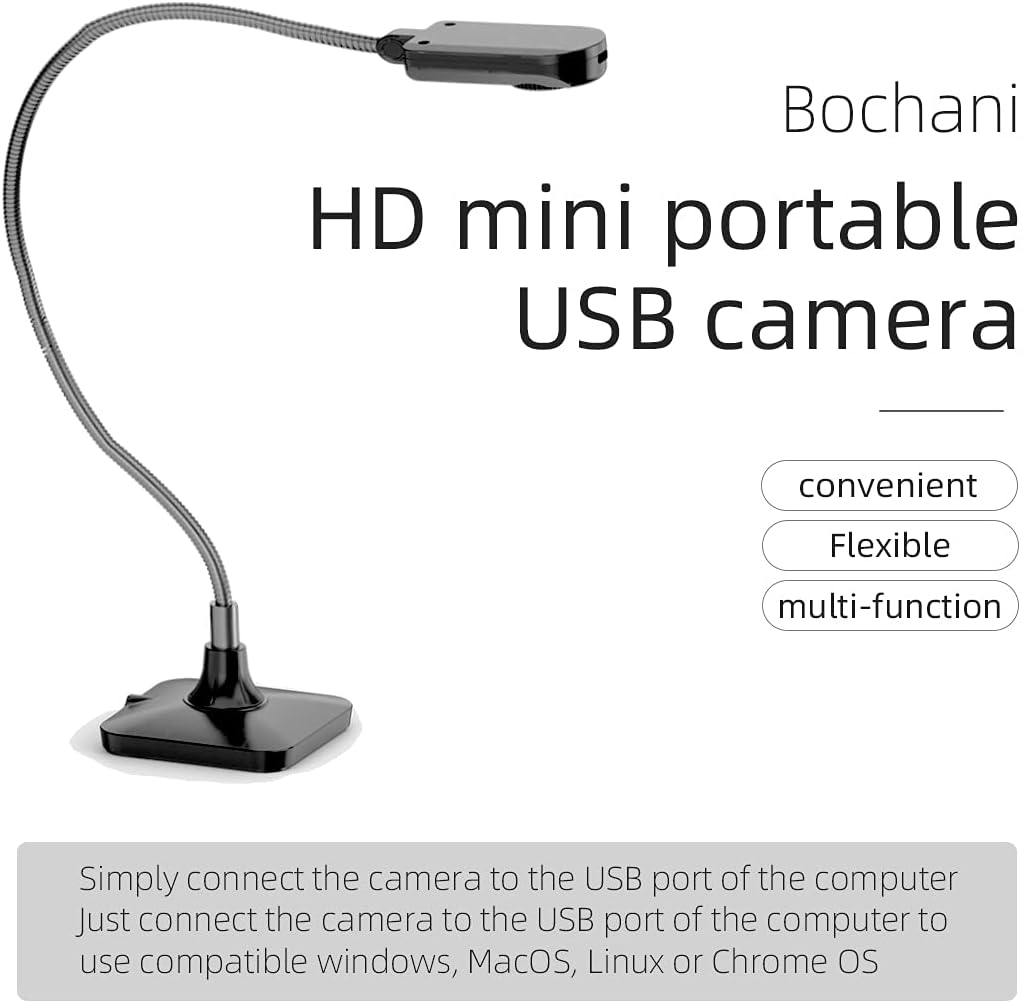 ZSEEWCAM Document Camera (Black) Ultra High Definition 5MP USB Document Camera �� Mac OS, Windows, Chromebook Compatible for Live Demo, Web Conferencing, Distance Learning, Remote Teaching