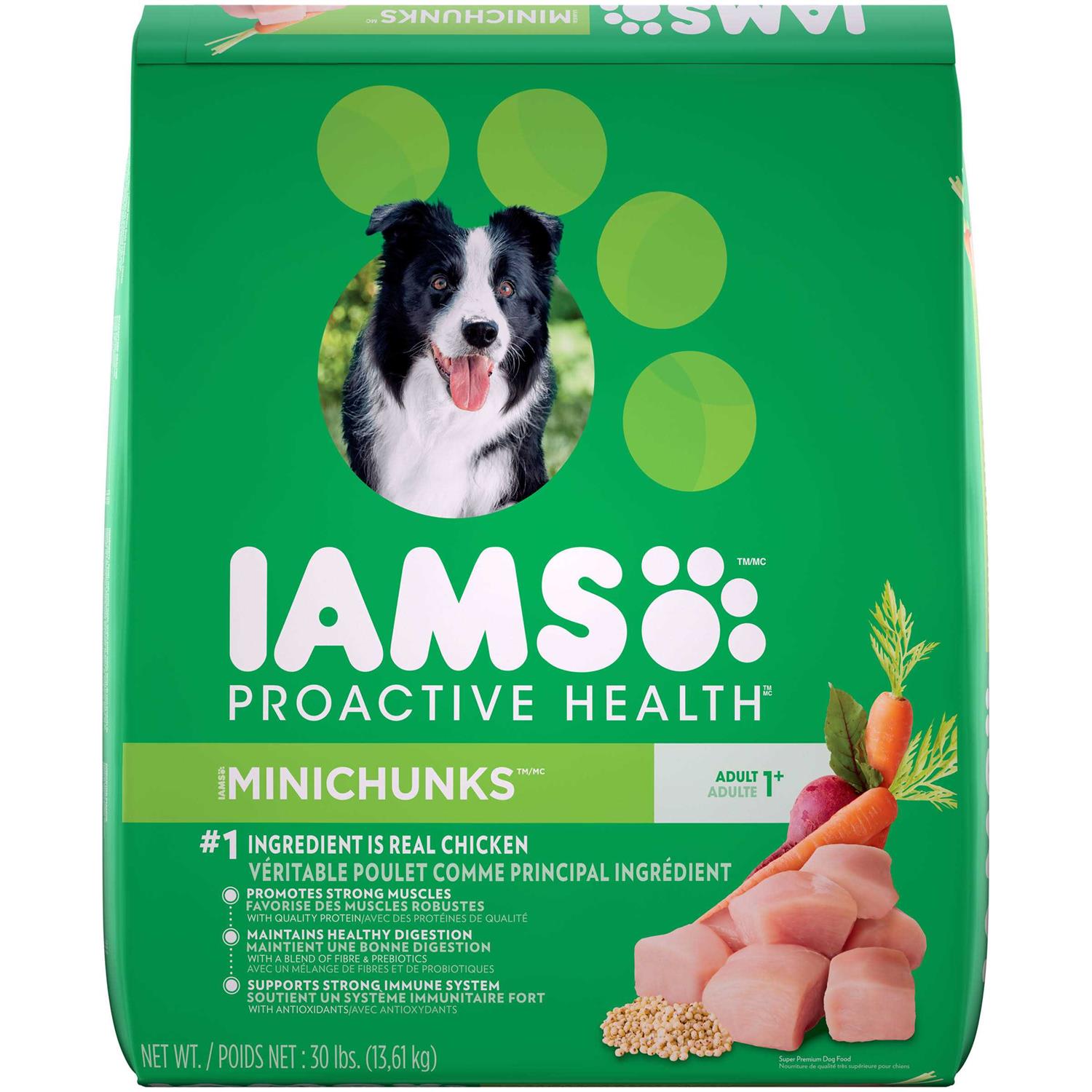 Iams Adult ProActive Health Minichunks Chicken Dry Dog Food - Pet Supplies online store