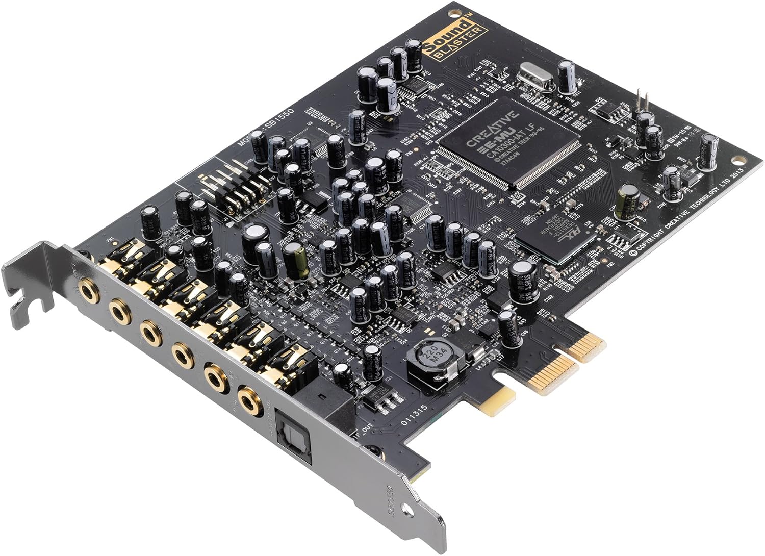 Creative Sound Blaster Audigy PCIe RX 7.1 Sound Card with High Performance Headphone Amp Pack of 2