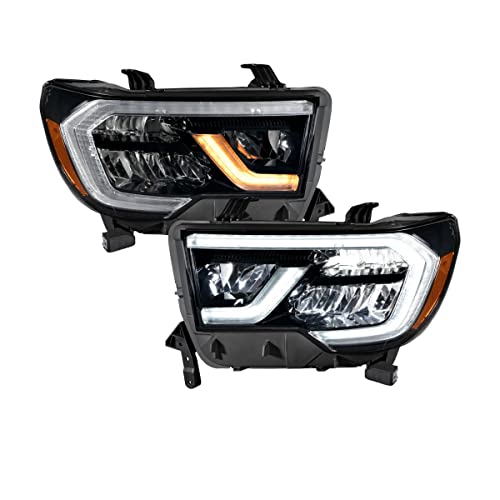 Sequential LED Headlights compatible with Toyota Tundra 2007-2013 (pair)