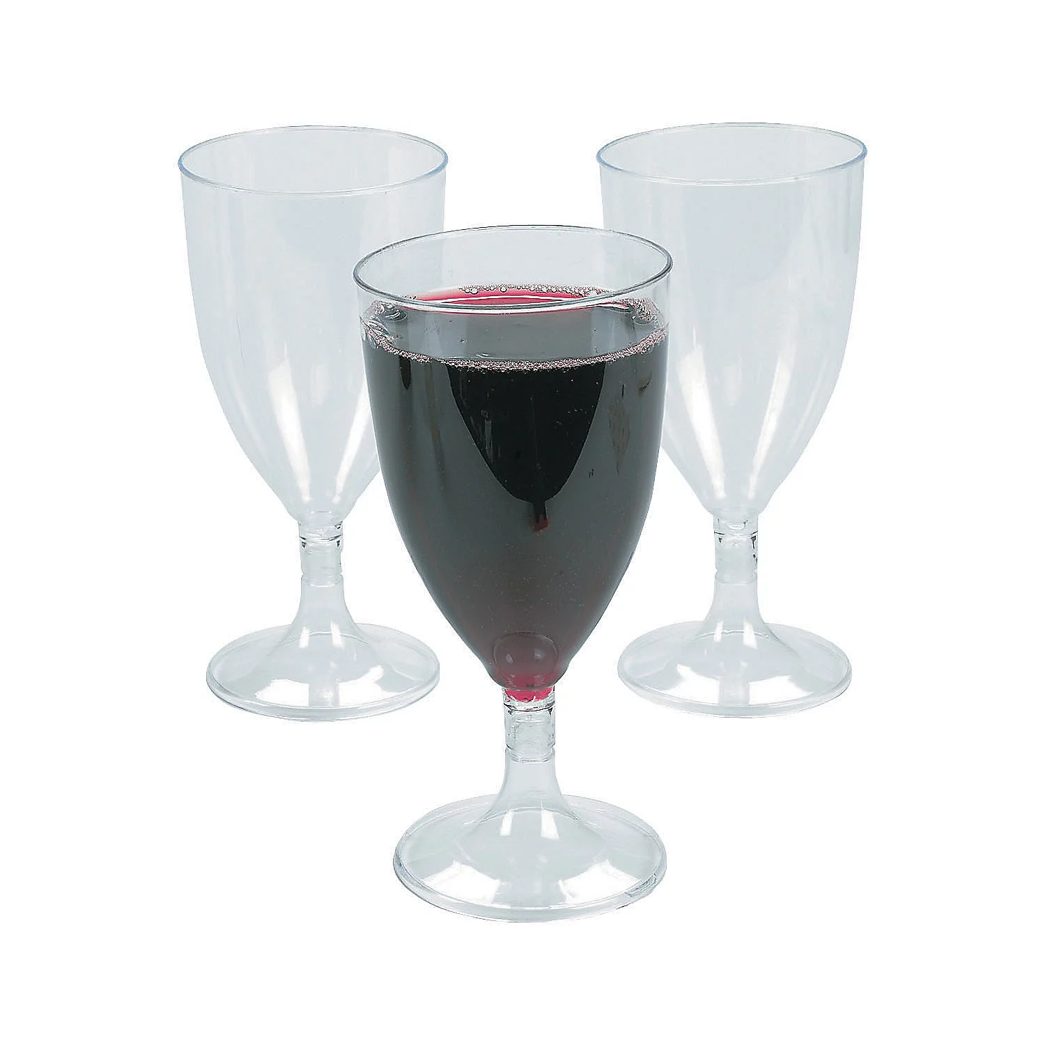 Plastic Wine Glasses (25Pc) - 25 Pieces