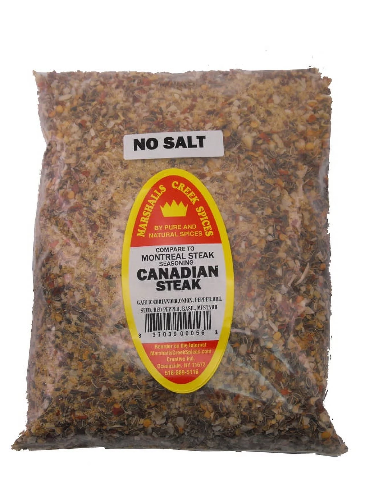 Marshalls Creek Spices 3 pack CANADIAN STEAK SEASONING NO SALT REFILL (COMPARE TO MONTREAL SEASONING ?)