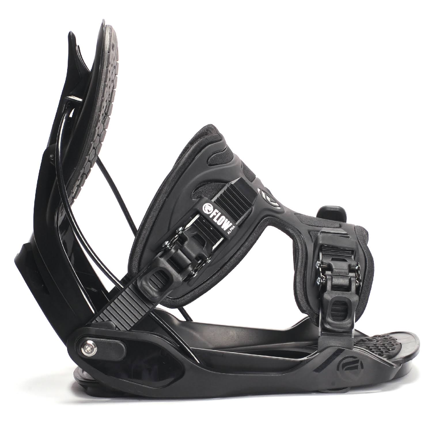 Flow 2017 Alpha (Black) Snowboard Bindings-Medium