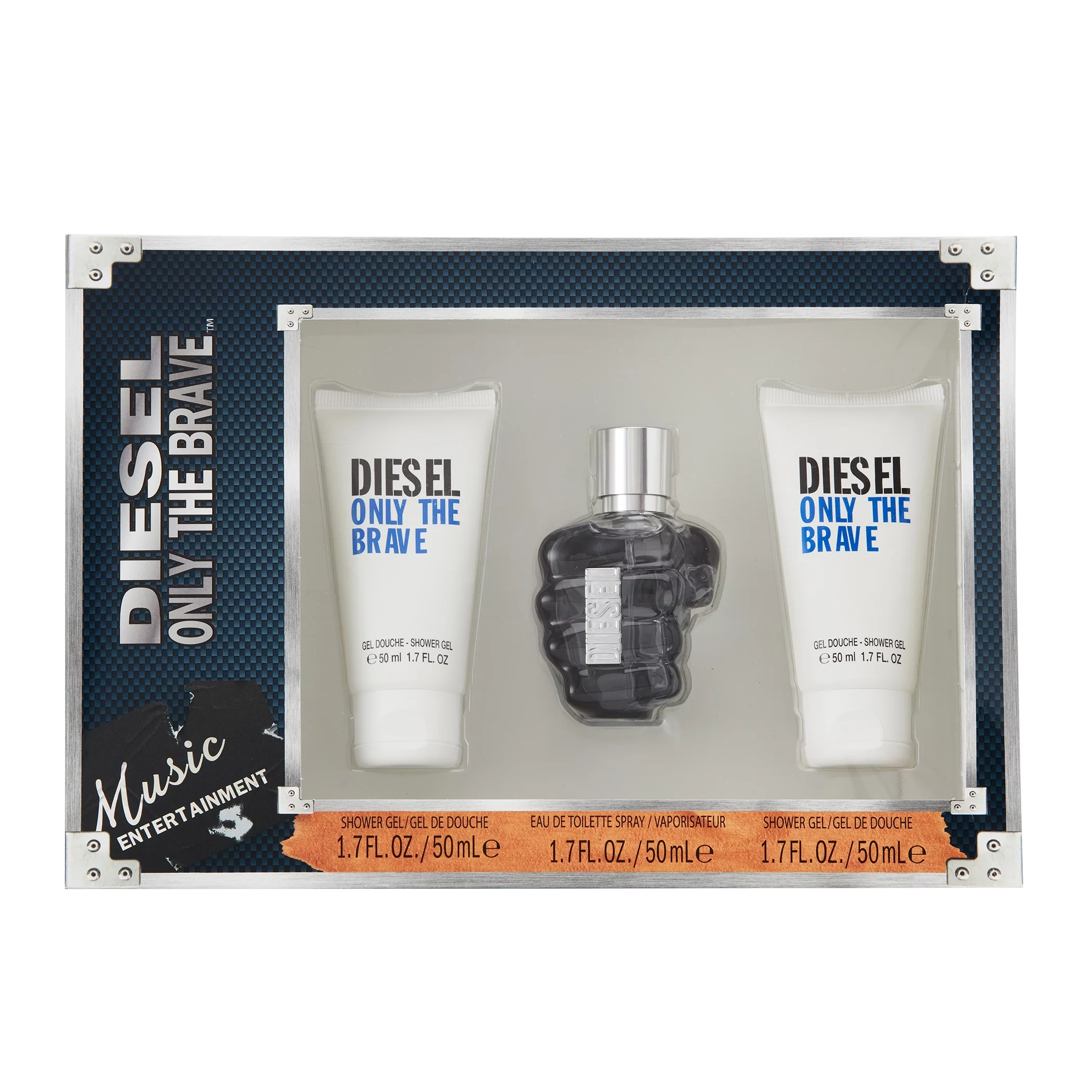 Diesel Only the Brave Cologne Gift Set for Men, 3 Pieces