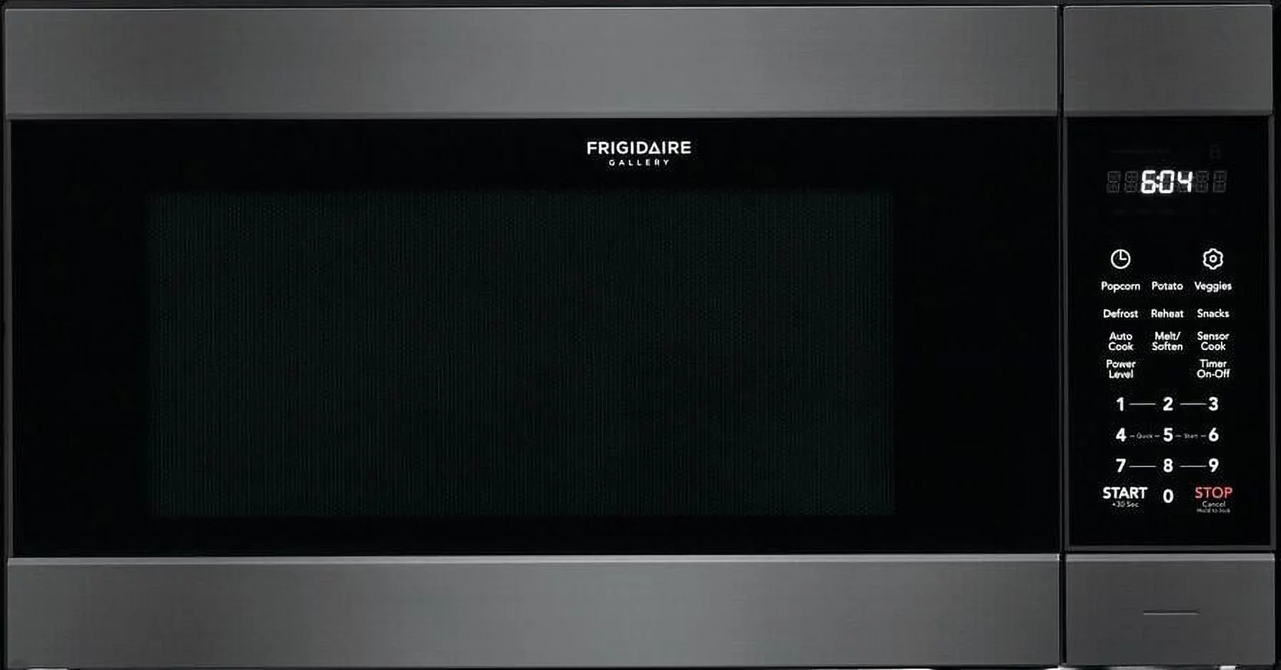 Frigidaire FGMO226NUD 25 Gallery Series Built-in Microwave with 2.2 cu. ft. Capacity Sensor Cooking One-Touch Options and Effortless Reheat in Black Stainless Steel