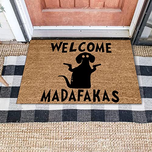 Door Mats Outdoor Extra Durable Indoor Door Mats for Entryway Welcome Madafakas Black Funny Funny Welcome Mat Lightning Deals of Today Outside Door Mats for Outside Patio Floor Entry Porch