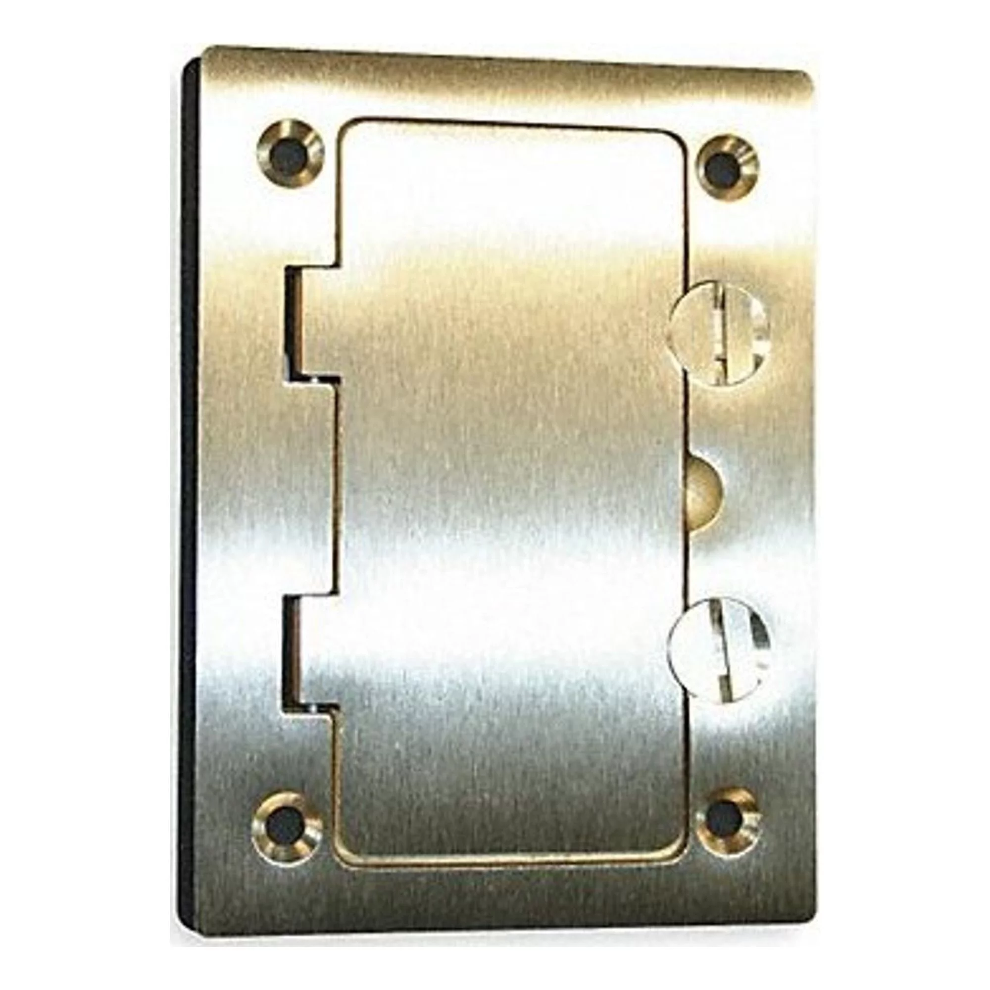 Hubbell Wiring Device-Kellems Floor Box Cover,Rectangular,Brass  S3826