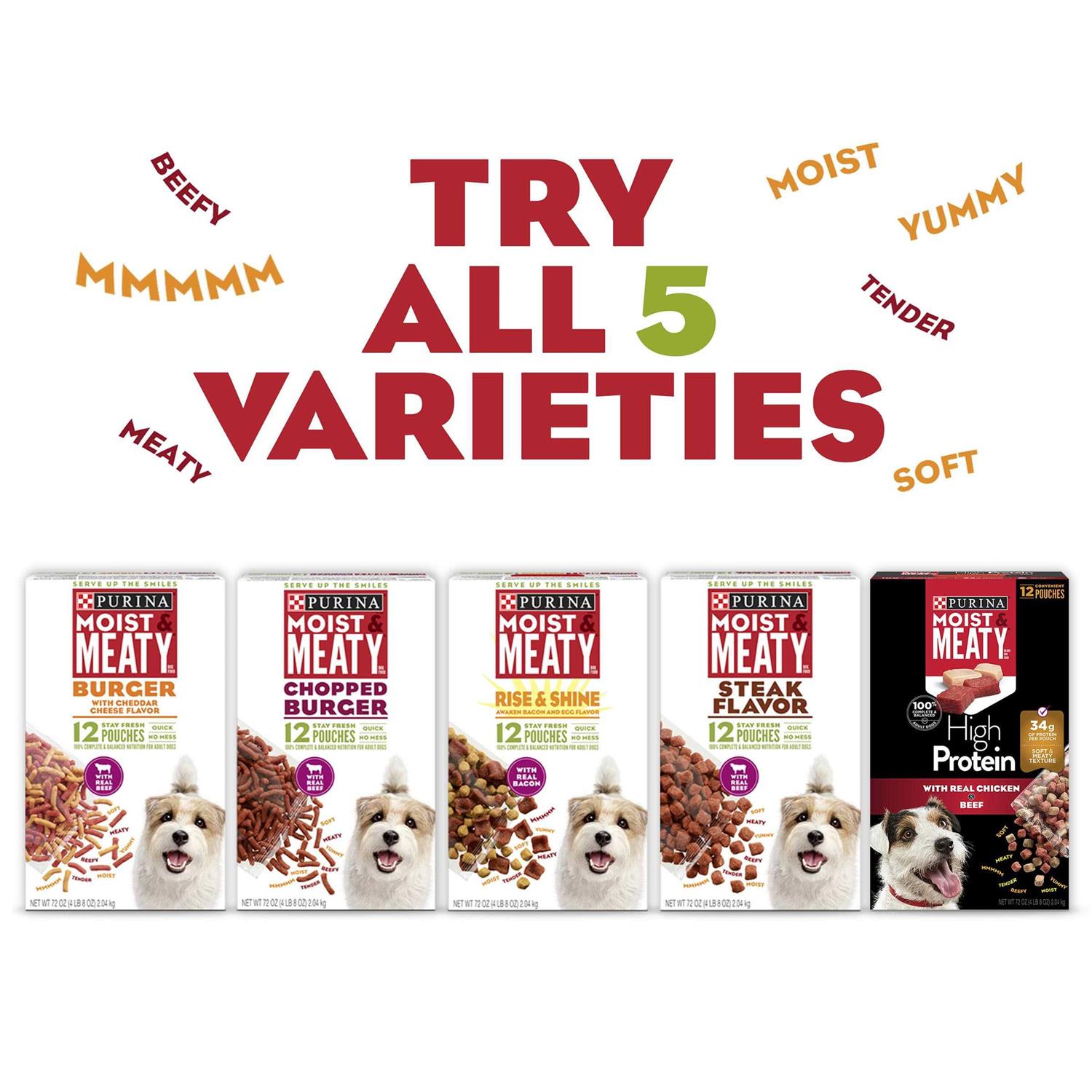 Purina Moist & Meaty Steak Flavor Dry Dog Food - Pet Supplies online store