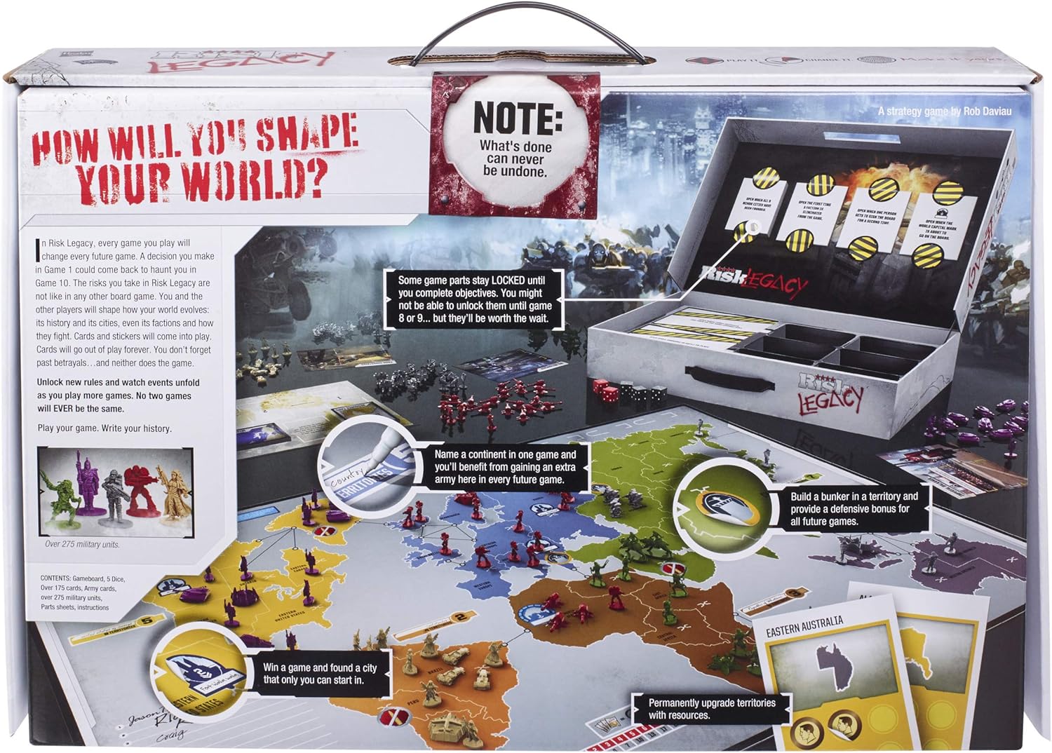 Hasbro Gaming Avalon Hill Risk Legacy Strategy Tabletop Game, Immersive Narrative Game, Miniature Board Game for Ages 13 and Up, for 3-5 Players Pack of 2