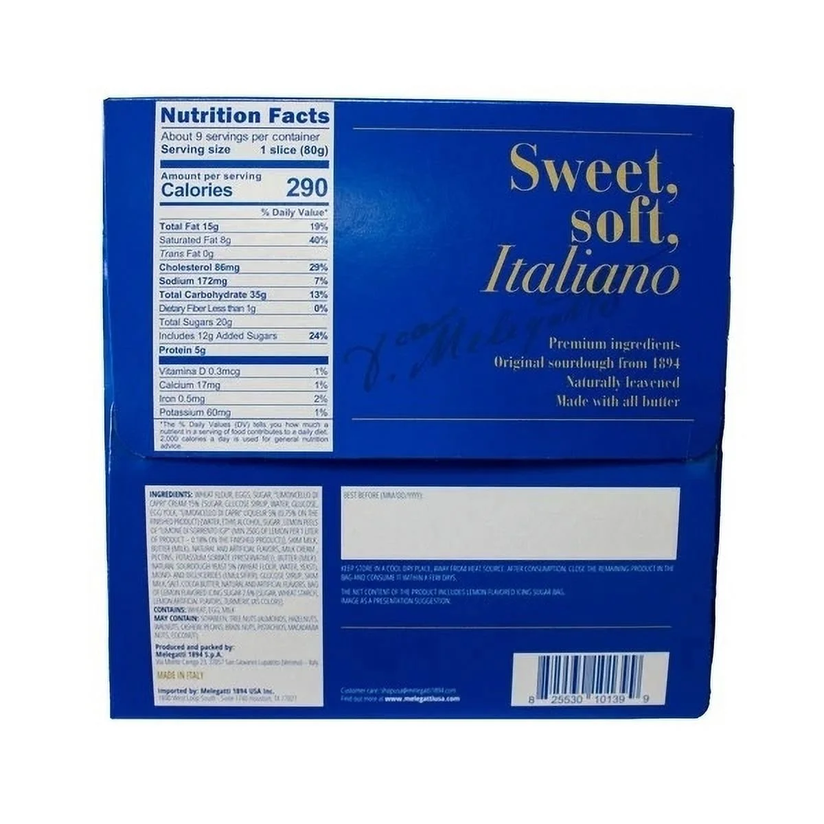 Melegatti Pandoro Limoncello Cake 26.2 Ounce