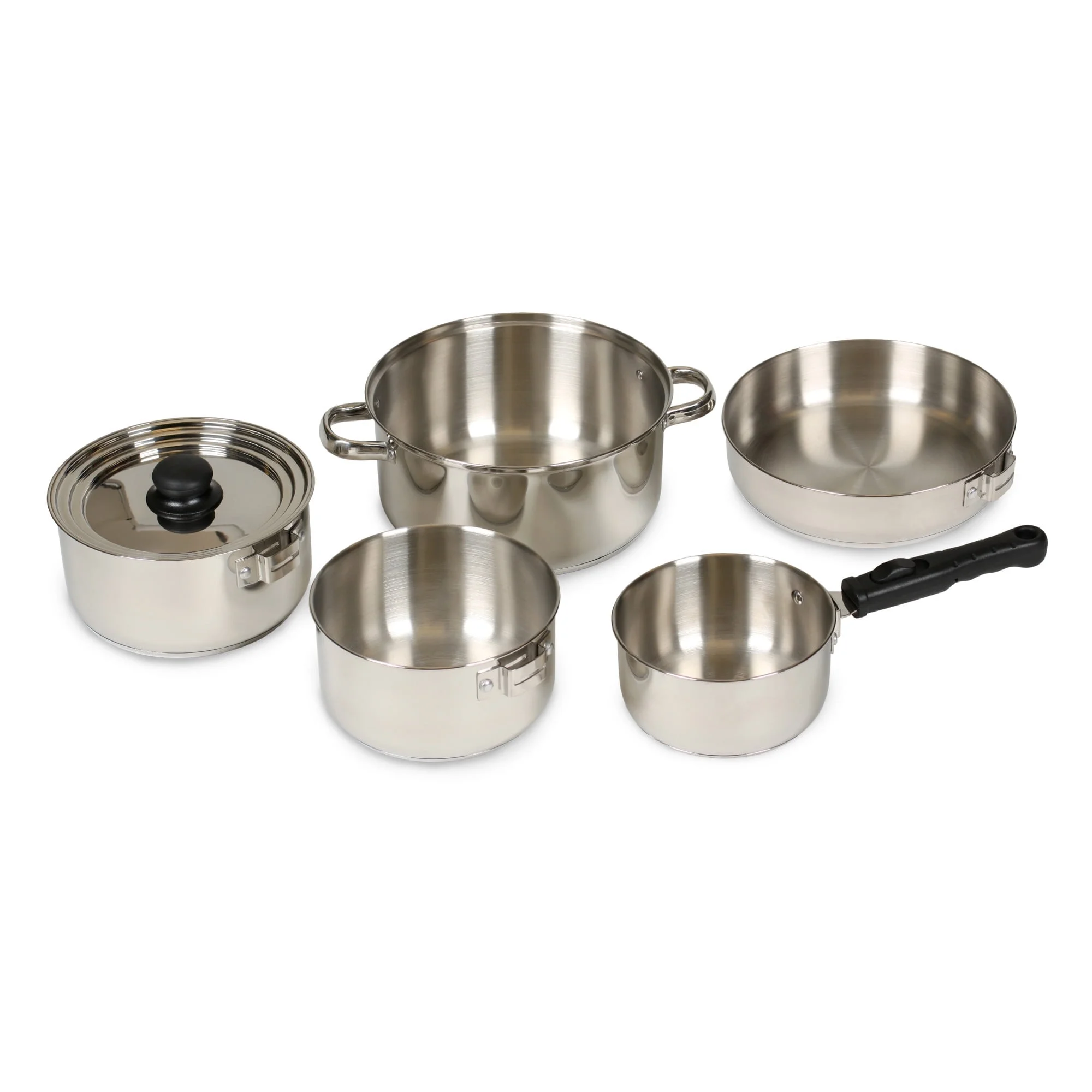 Stansport Heavy Duty - Stainless Steel Clad Cook Set