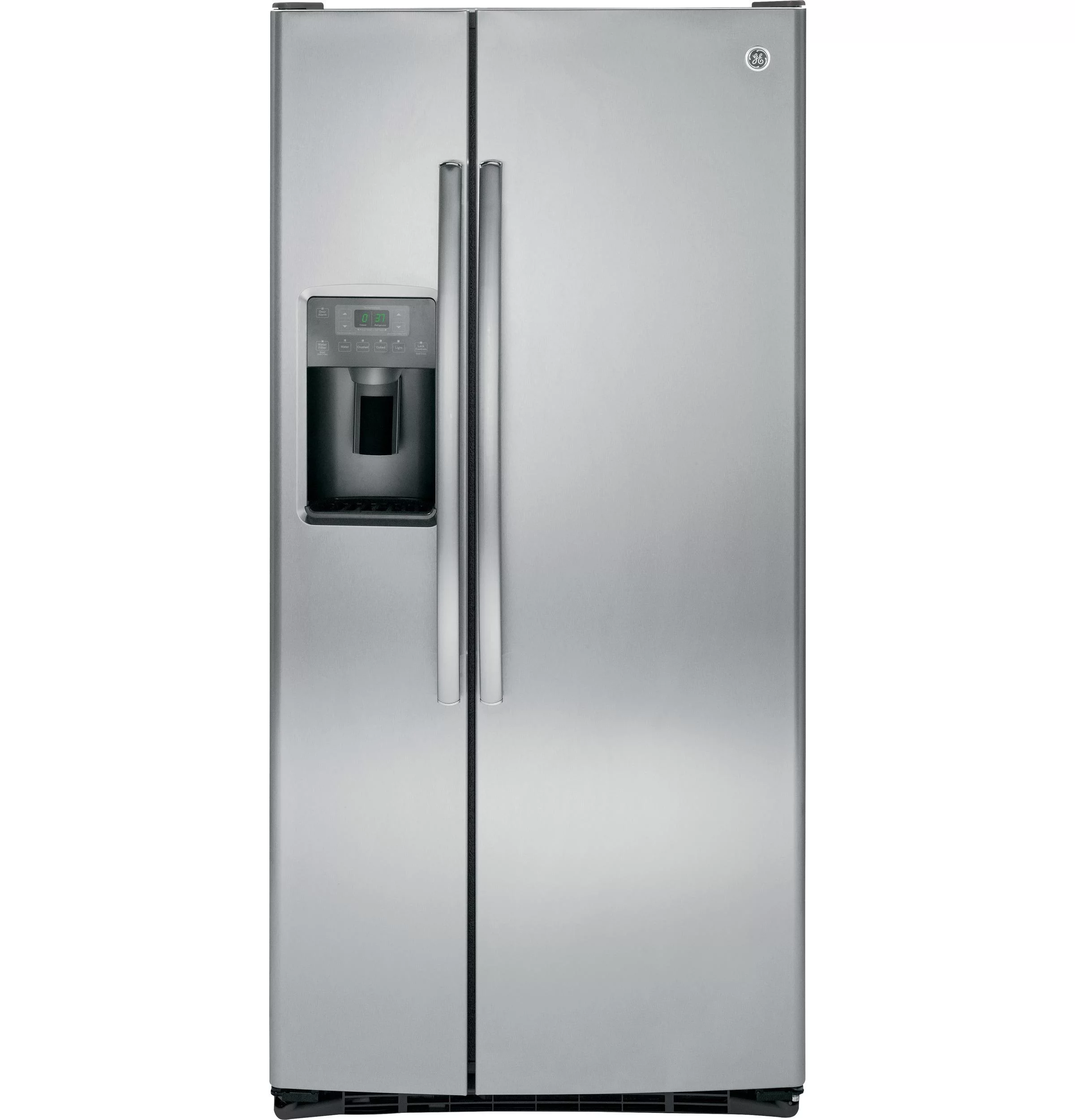 GE Appliances GSS23GSKSS 33 Inch Freestanding Side by Side Refrigerator Stainless Steel