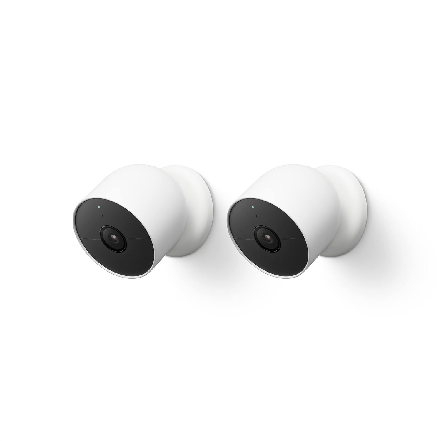 Google Nest Cam (Wired) - 2nd Generation - Snow Pack of 2