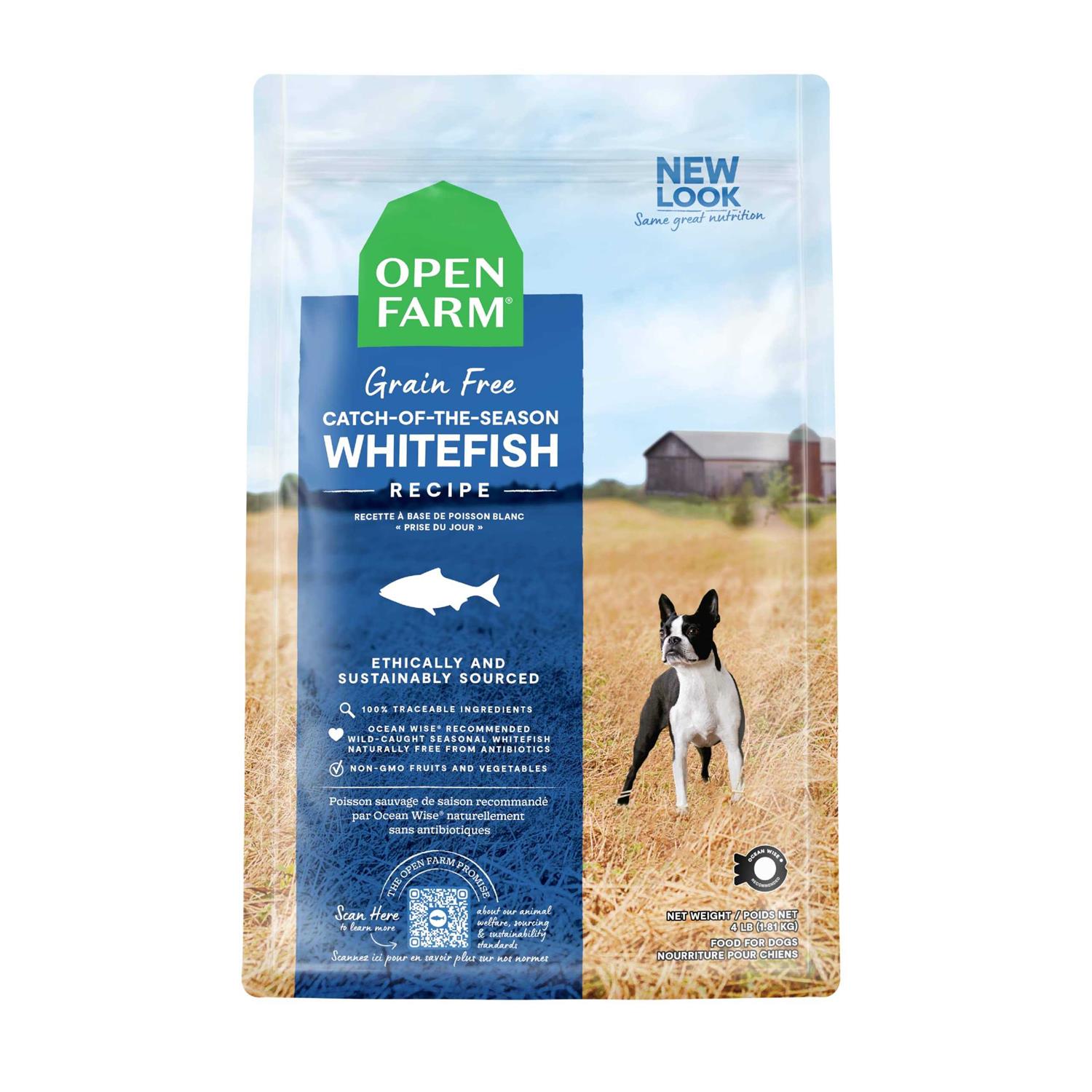 Open Farm Catch-of-the-Season Whitefish Grain Free Dry Dog Food - Pet Supplies online store