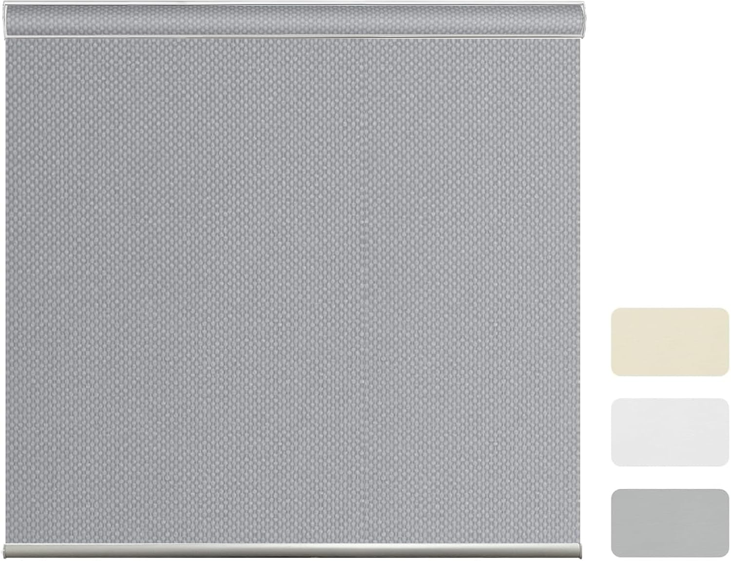 Cordless Roller Shades 100% Blackout Thermal Insulated Window Blinds UV Protection& Flame Retardant Shades Free-Stop Blinds Custom Size Shades for Home & Office& Hotel(Custom Size)