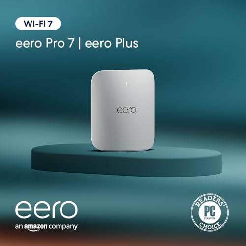 Introducing Amazon eero Pro 7 tri-band mesh Wi-Fi 7 router (newest model) - Supports internet plans up to 5 Gbps, Coverage up to 6,000 sq. ft., 3-pack - Radiant Selections