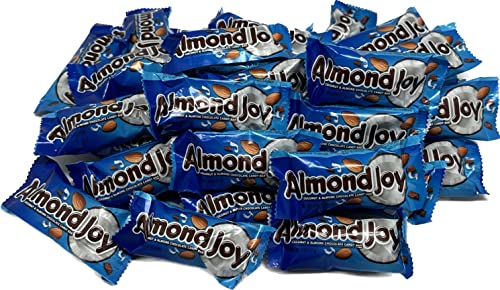 Almond Joy Candy Bars | 5 LB Resealable Stand Up Bag | Individually Wrapped | Bulk Snack Size