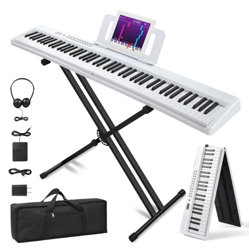 Ktaxon Weighted Keyboard Piano 88 Keys Digital Piano with Adjustable Dual 