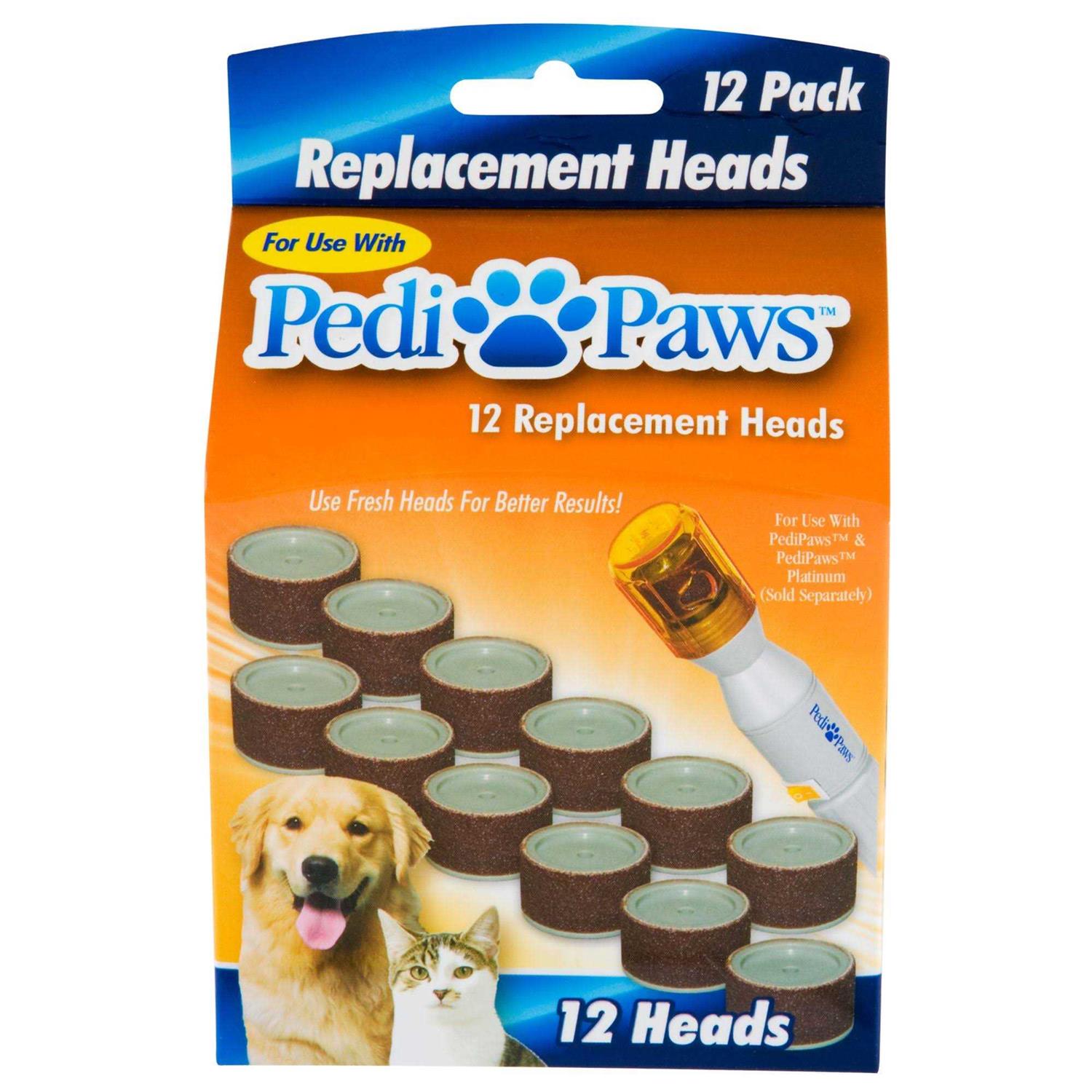 As Seen on TV Pedipaws Replacement Filing Heads 12 Replacement Heads - Pet Supplies online store