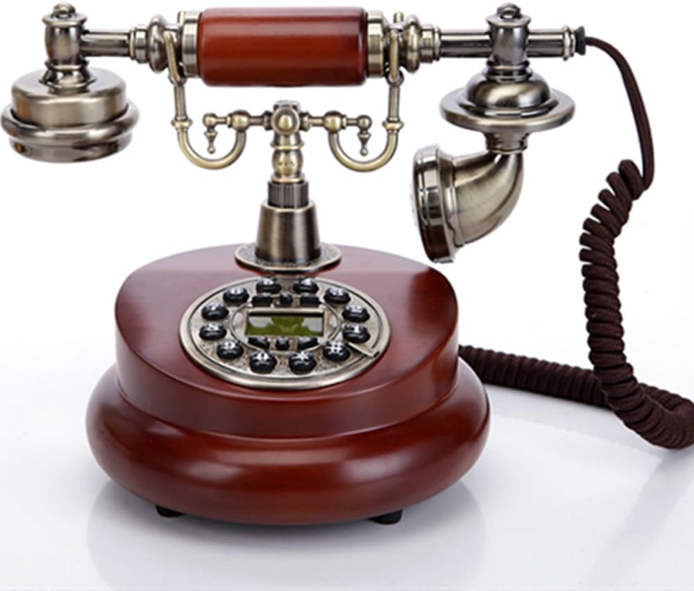 TelPal Classic Vintage Desktop Wired Office Telephone of 1950 Old Fashioned Antique Style Home Phone