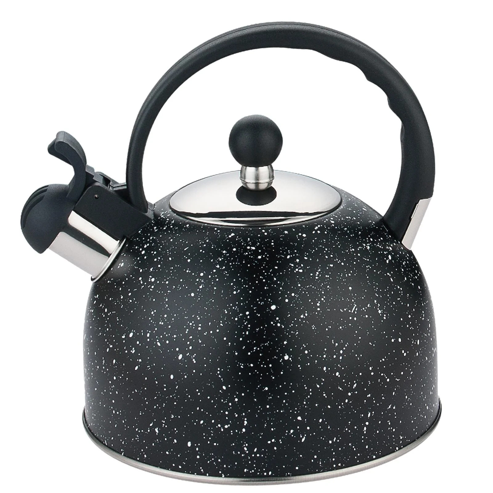 Multifunctional Loud Whistling Kettle 2L Large Capacity Household Stainless Steel Picnic Tea Pot Teapot Kettle Water Kettle for picnic black