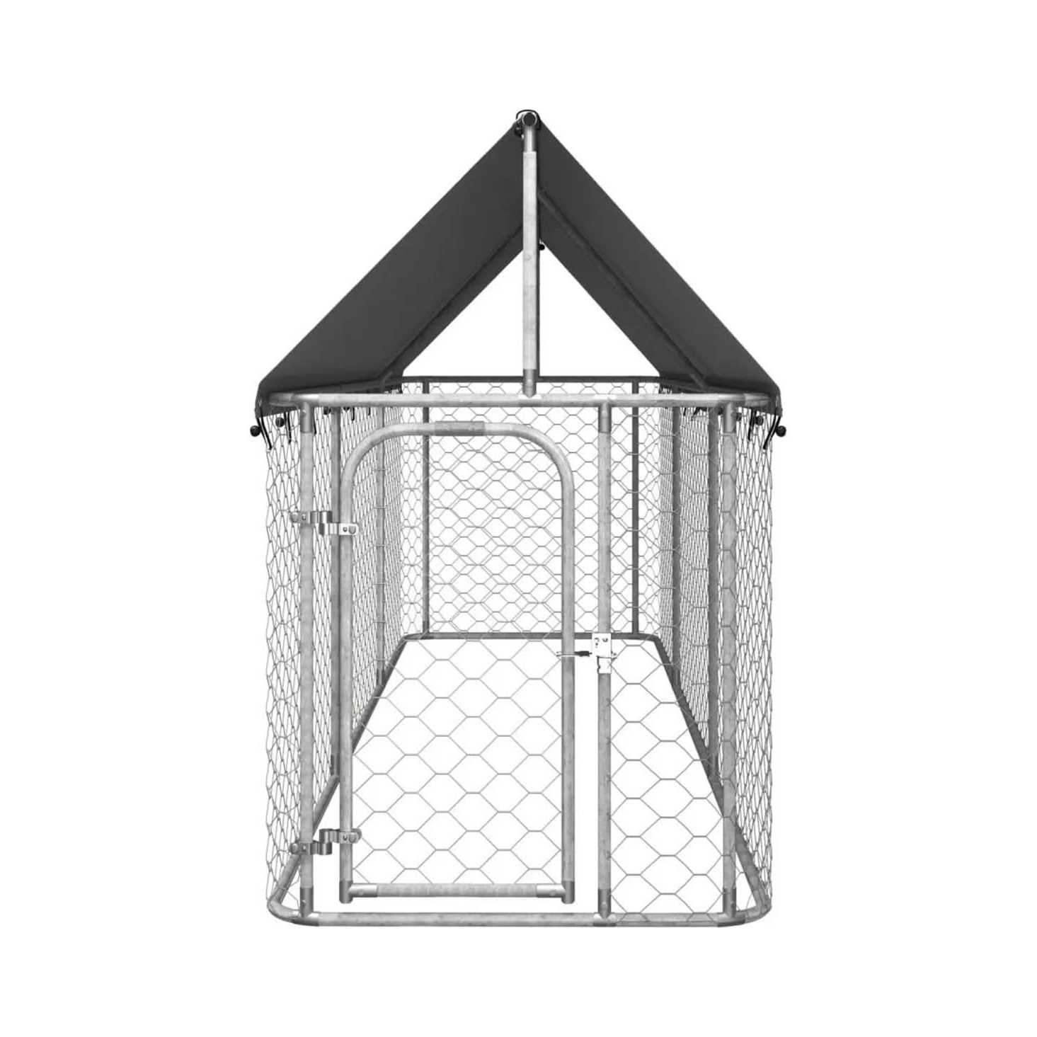 vidaXL Outdoor Dog Kennel with Roof - Pet Supplies online store