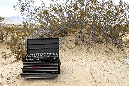 BOXO USA Heavy Duty 159 pcs Metric & SAE Tool Set with 3 Drawers Carry Box