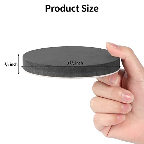 Yelanon Furniture Sliders - 8 pcs 3 1/2” Round Furniture Sliders for Carpet and Hardwood Floors, Heavy Duty Furniture Movers Sliders, Reusable Moving Pads, Floor Protectors for Multi-Surface