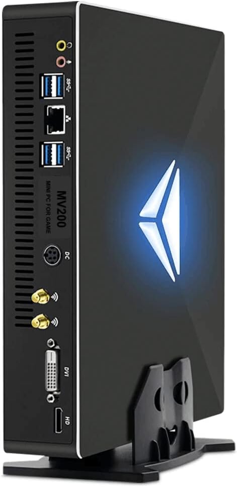 Mini Gaming PC, BOESIIPC Micro Desktop Computer Server with E3-1231 v3, 4G GTX1050Ti, 16G RAM|512G SSD, Windows 11, Gigabit Network, 4K, Multi-Screen Display