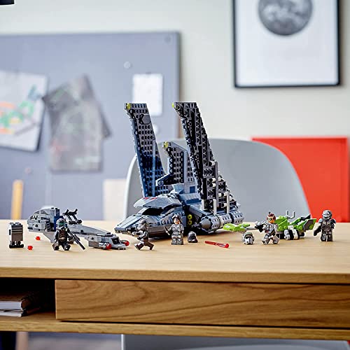 LEGO Star Wars The Bad Batch Attack Shuttle 75314 Awesome Toy Building Kit with 5 Minifigures; New 2021 (969 Pieces)