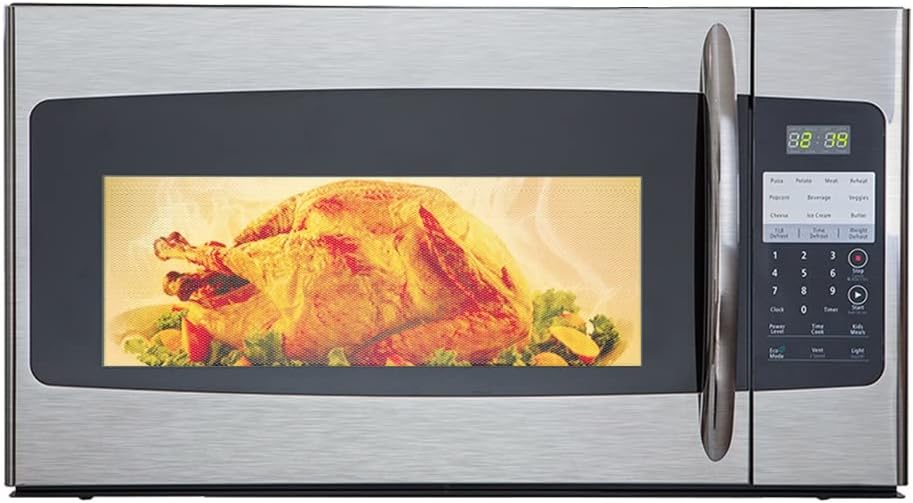 1.6 Cu.Ft. Over the Range Microwave 30 Inch with Vent, Rangetop Microwave with Sensor Cook, ECO Mode, LED Lighting and Child Lock, Smudge-Proof Stainless Steel