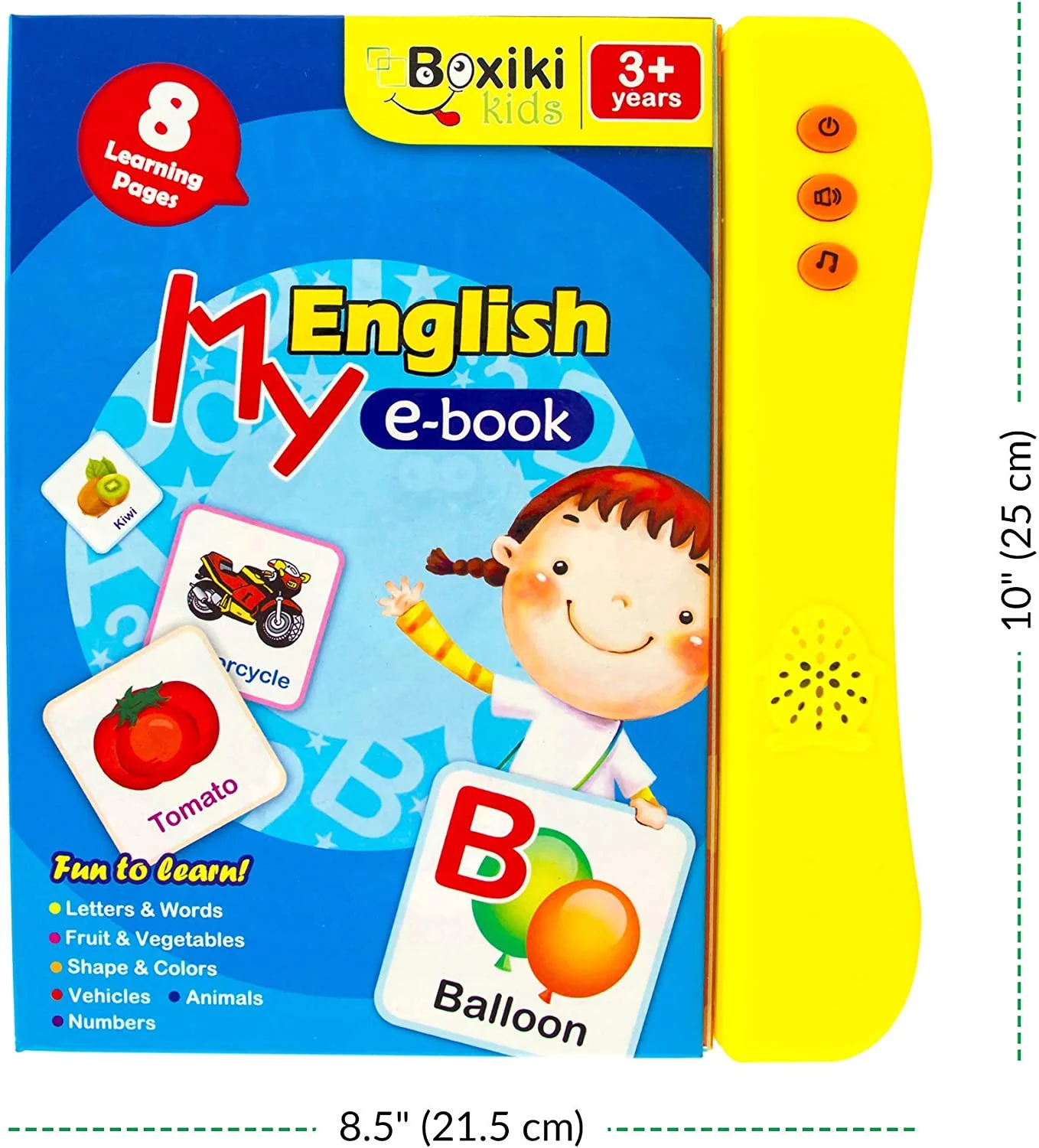 ABC Sound Book by Boxiki Kids. Alphabet and Letter Sounds, Learning Toys for 3 Year Olds