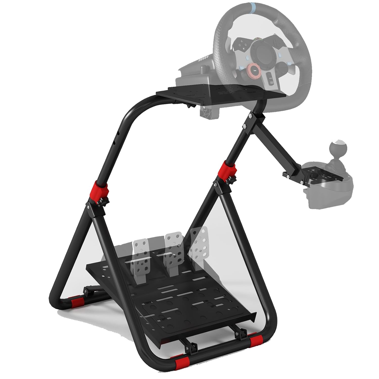 DIWANGUS Racing Wheel Stand Steering Wheel Adjustable Stand Foldable Mount for Logitech G29 G920 G923 G27 G25 for Thrustmaster T248 T300RS T150 458 TX Xbox PS4 PS5（Only Stand, Without Chair Link）