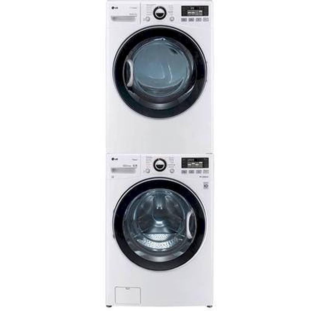 LG WM3470HWA TurboWash 4.0 Cu. ft. White Stackable with Steam Cycle Front Load Washer - Energy Star