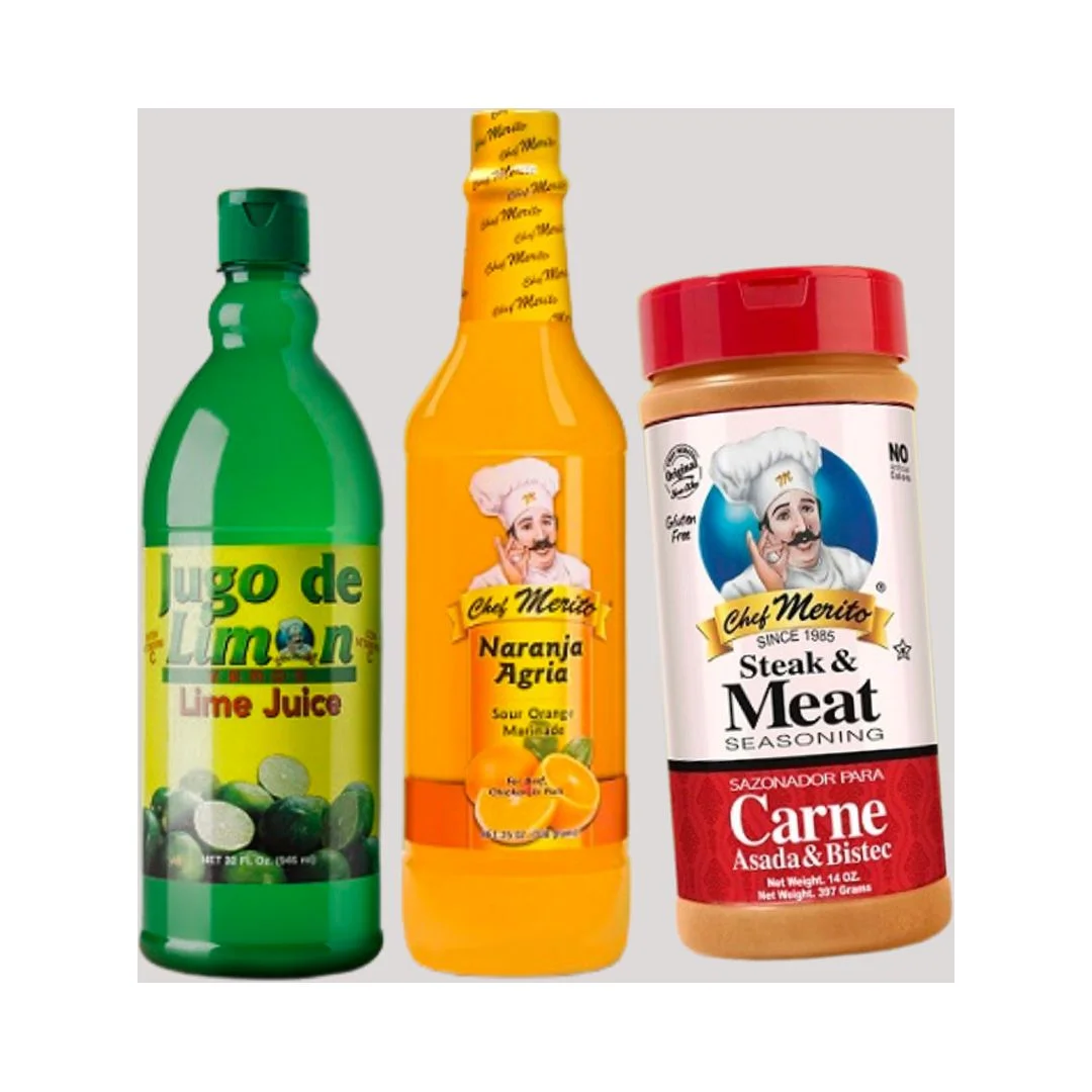 Chef Merito - Ultimate Meat Marinade Kit - Carne Asada