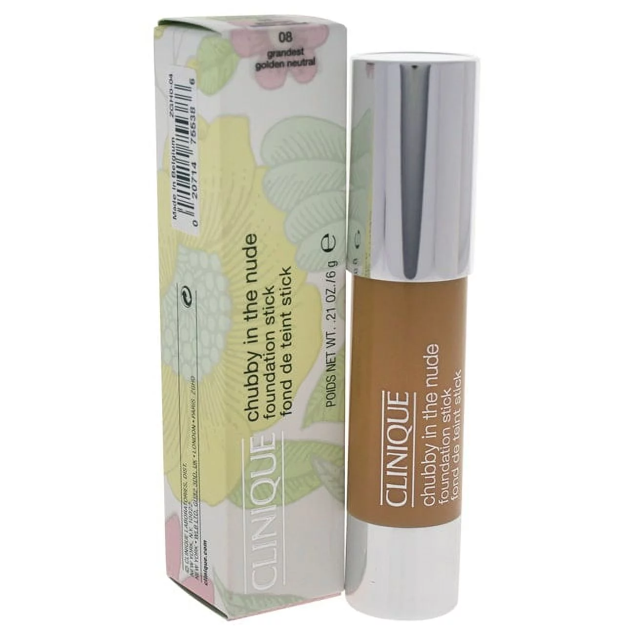 Clinique Chubby in the Nude Foundation Stick - # 08 Grandest Golden Neutral 0.21 oz Foundation