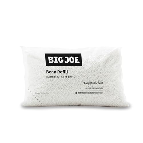 Big Joe Bean Refill Polystyrene Beans for Bean Bags or Crafts, 100 Liters