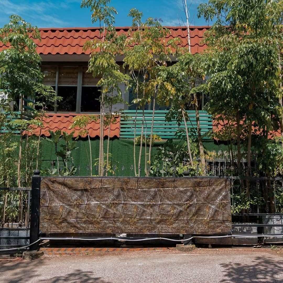 LOOGU Heavy Duty Waterproof Tarp, Bionic Tree Camo Multi Purpose Poly Cover