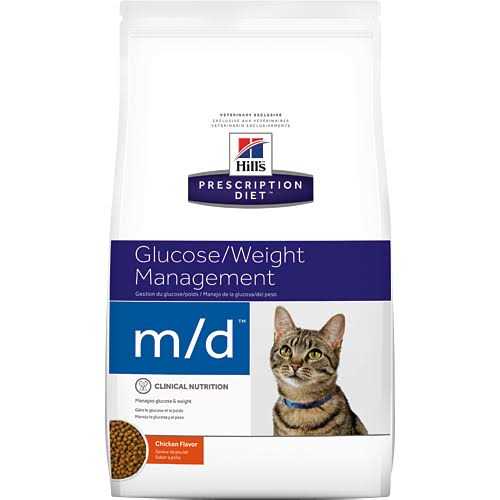 Prescription Diet m/d Glucose/Weight Management Cat Dry Food - Pet Supplies online store