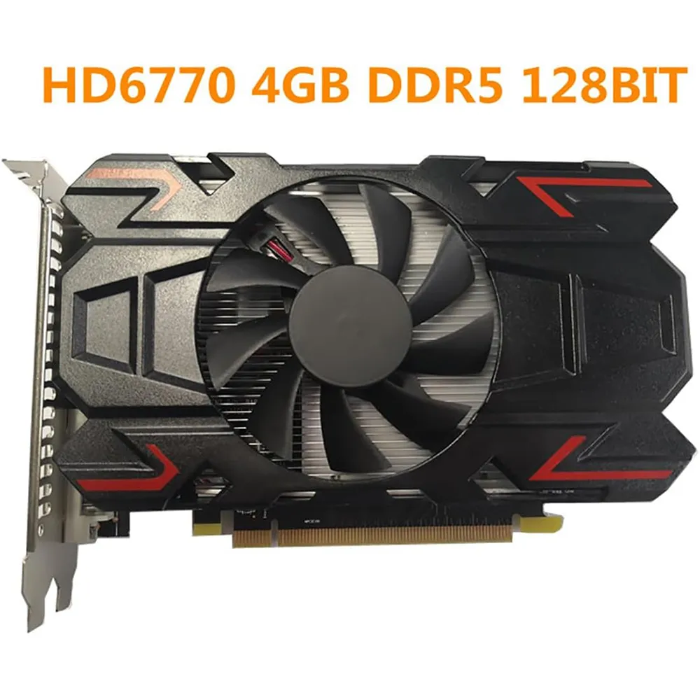 Video Card Original AMD HD6770 4G DDR5 Office Video Card ATI HD 6770 Game Graphics Card